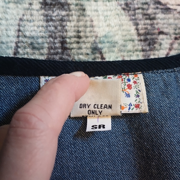 New Directions Womens Cottagecore Fall Vest Large Embroidered Patchwork Autumn - Picture 10 of 12